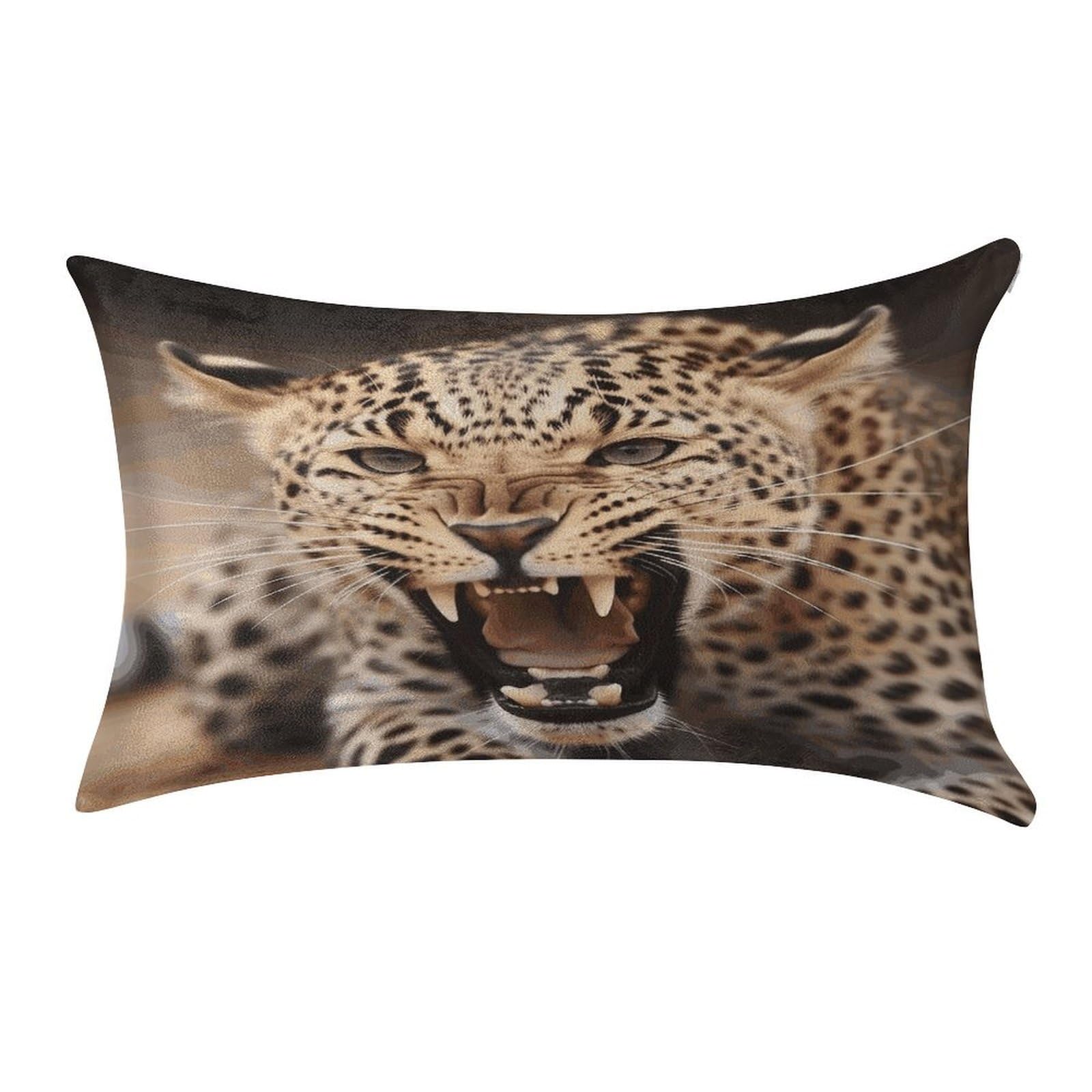 Fekiloot Style Leopard Roars Cool Animal Pillow Covers Home Decor Pillow Cases