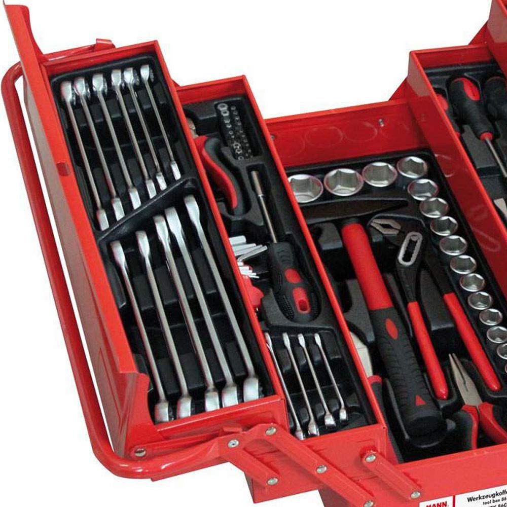 Caja metálica con 86 herramientas