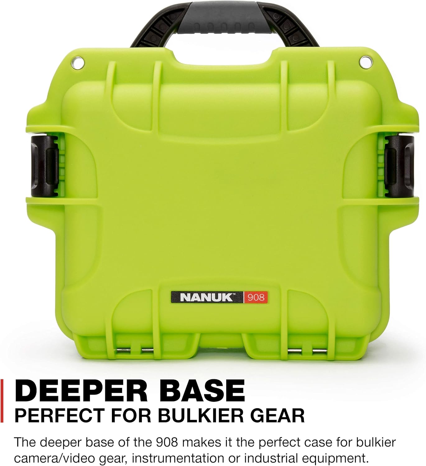 Tор Rаtеd Nanuk 908 Waterproof Hard Case with Padded Divider - Lime