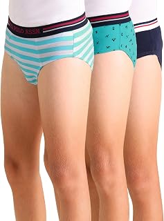 U.S. Polo ASSN. Boy's Cotton Brief (Pack of 3) Price In India