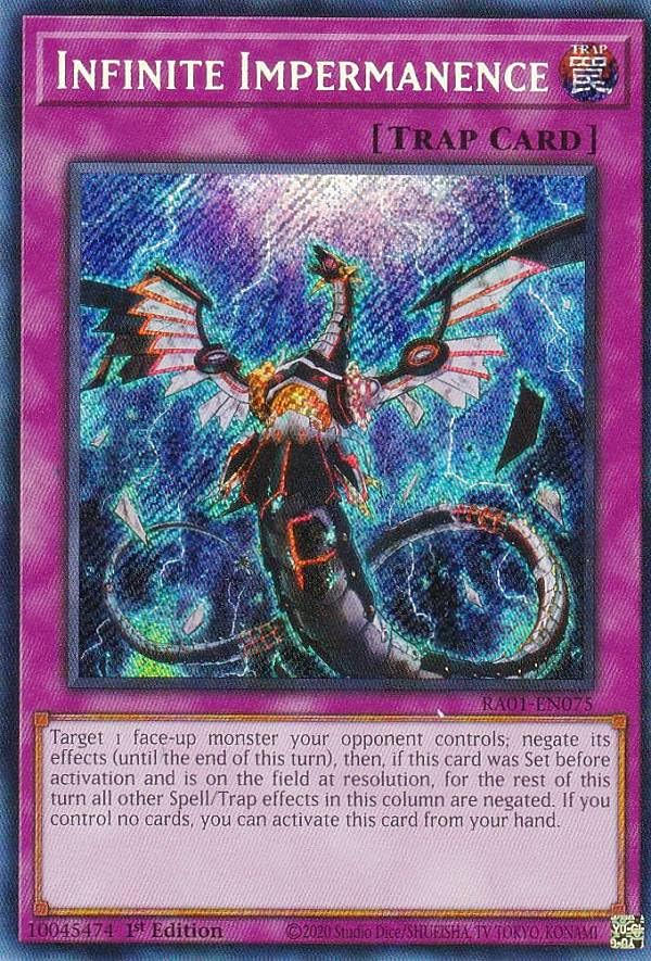 Amazon.co.jp: 遊戯王 RA01-EN075 無限泡影 Infinite Impermanence 