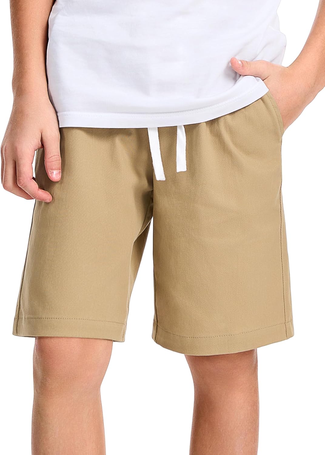 Boys School Uniform Shorts Stretch Chino Short Size 7-14 Years