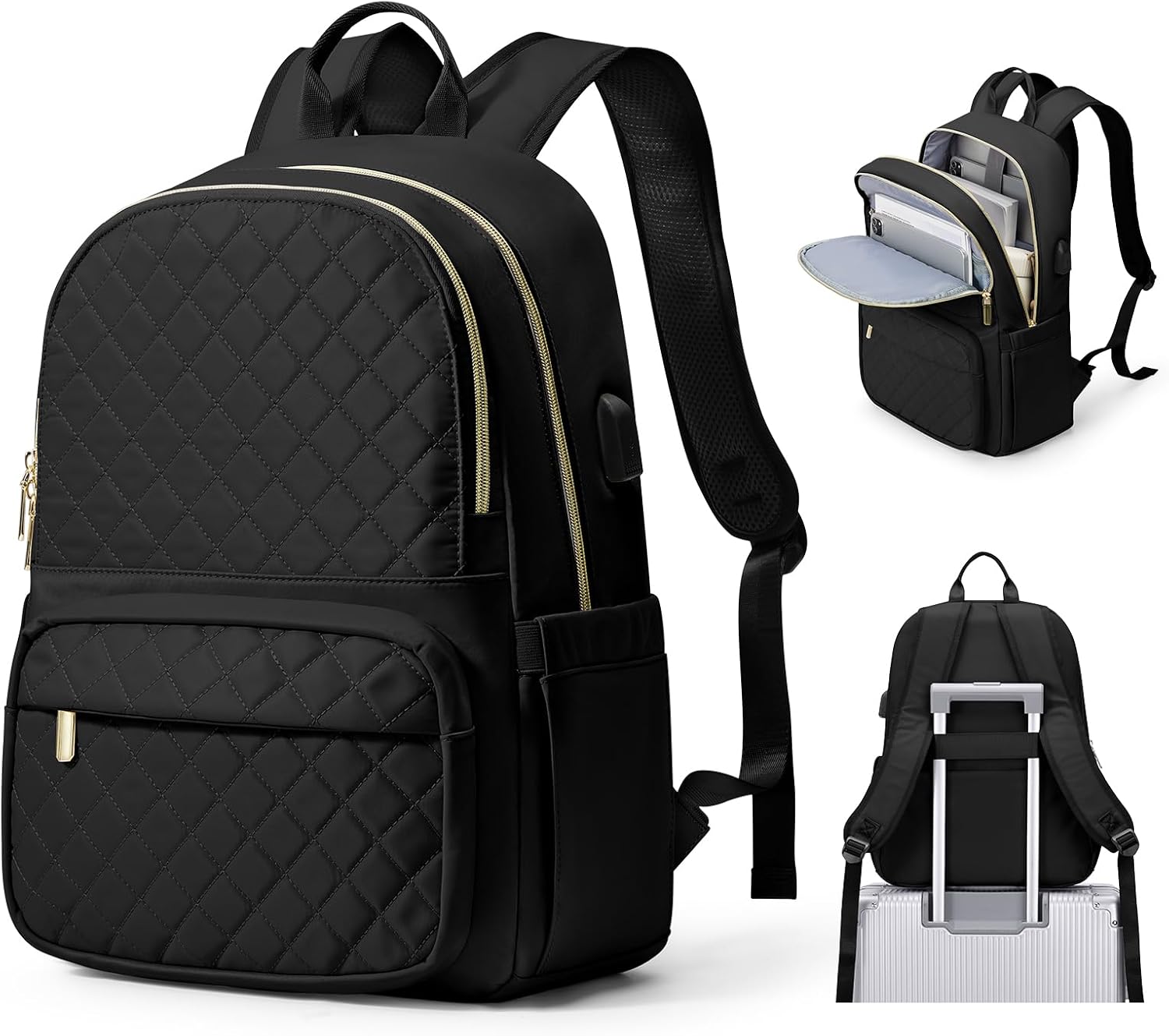 suradar Waterproof Laptop Backpack, Women’s Backpack for 15.6 Inch Laptop, Teenage PC College Girl School Bag for Travel Work School suradar Waterproof Laptop Backpack, Women’s Backpack for 15.6 Inch Laptop, Teenage PC College Girl School Bag for Travel Work School