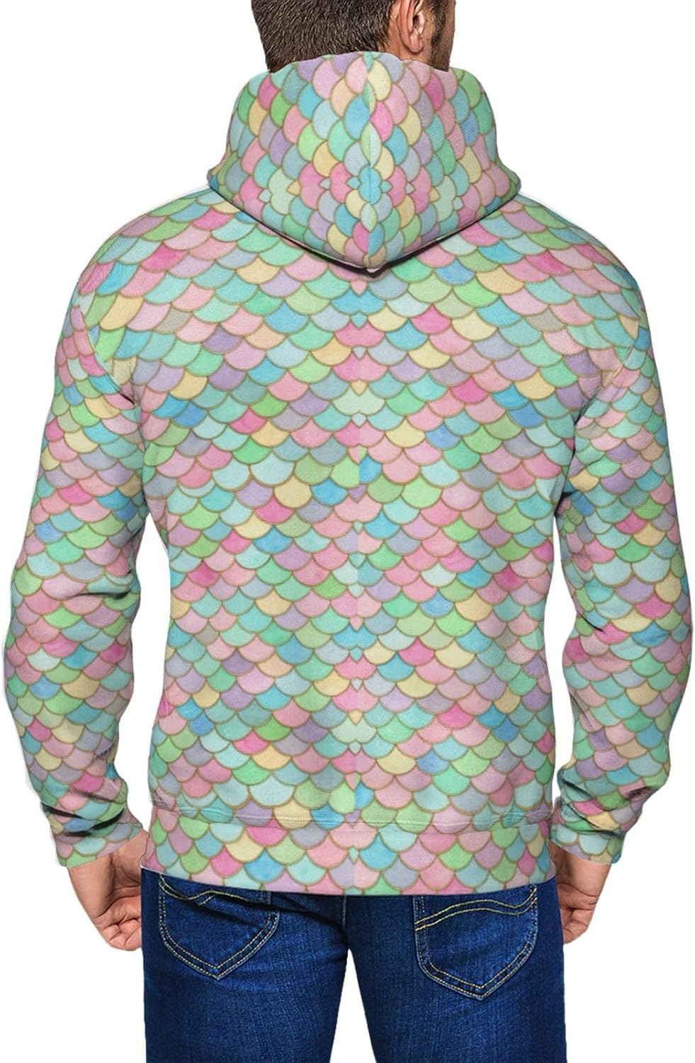 Supdreamc Warm Men's Zip-Up Hoodie with Fleece Lining, Long Sleeve Outdoor Jacket for Cold Weather Activities