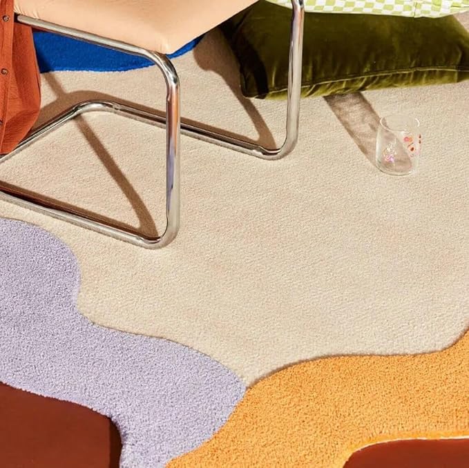 Anthrofy Trans Area Rug 5x7 - Handmade Wool Multi Color