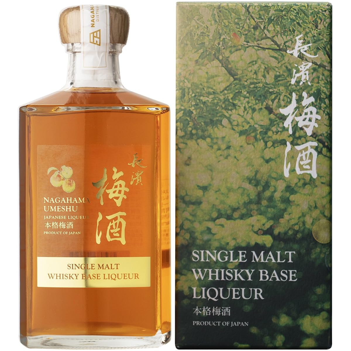 Amazon.co.jp: 長濱 梅酒 SINGLE MALT WHISKY BASE LIQUEUR 500ml 19度 