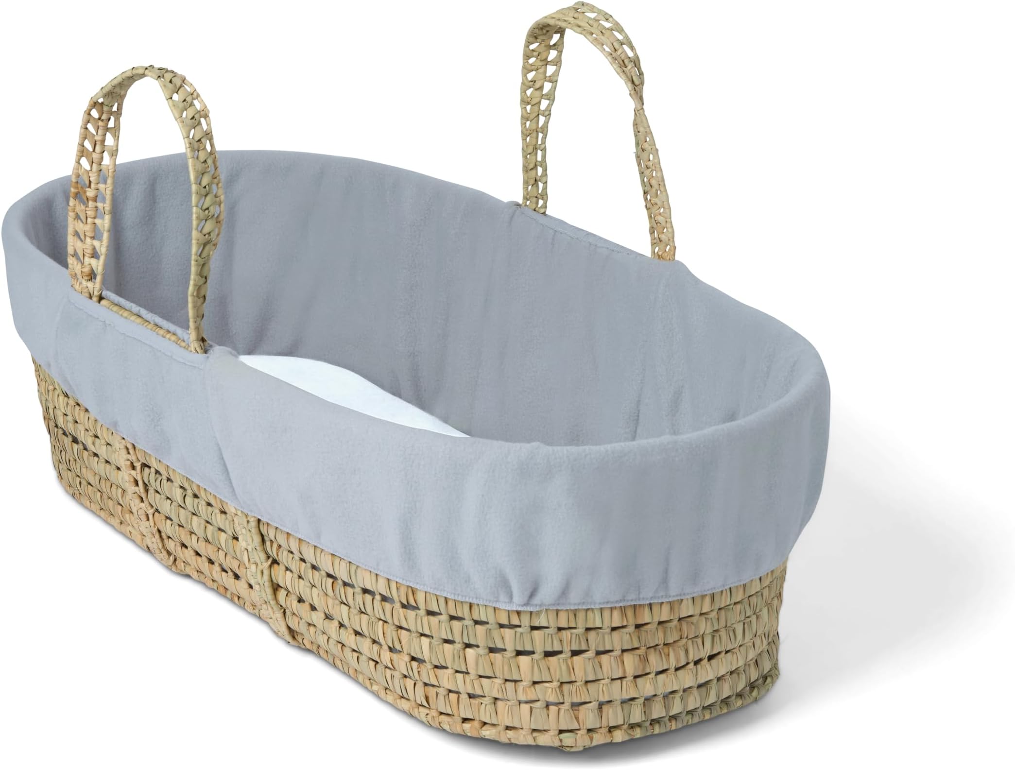 Clair de Lune Fleece Liner Replacement Palm and Wicker Moses Dressing 104 x 72 cm (Grey)