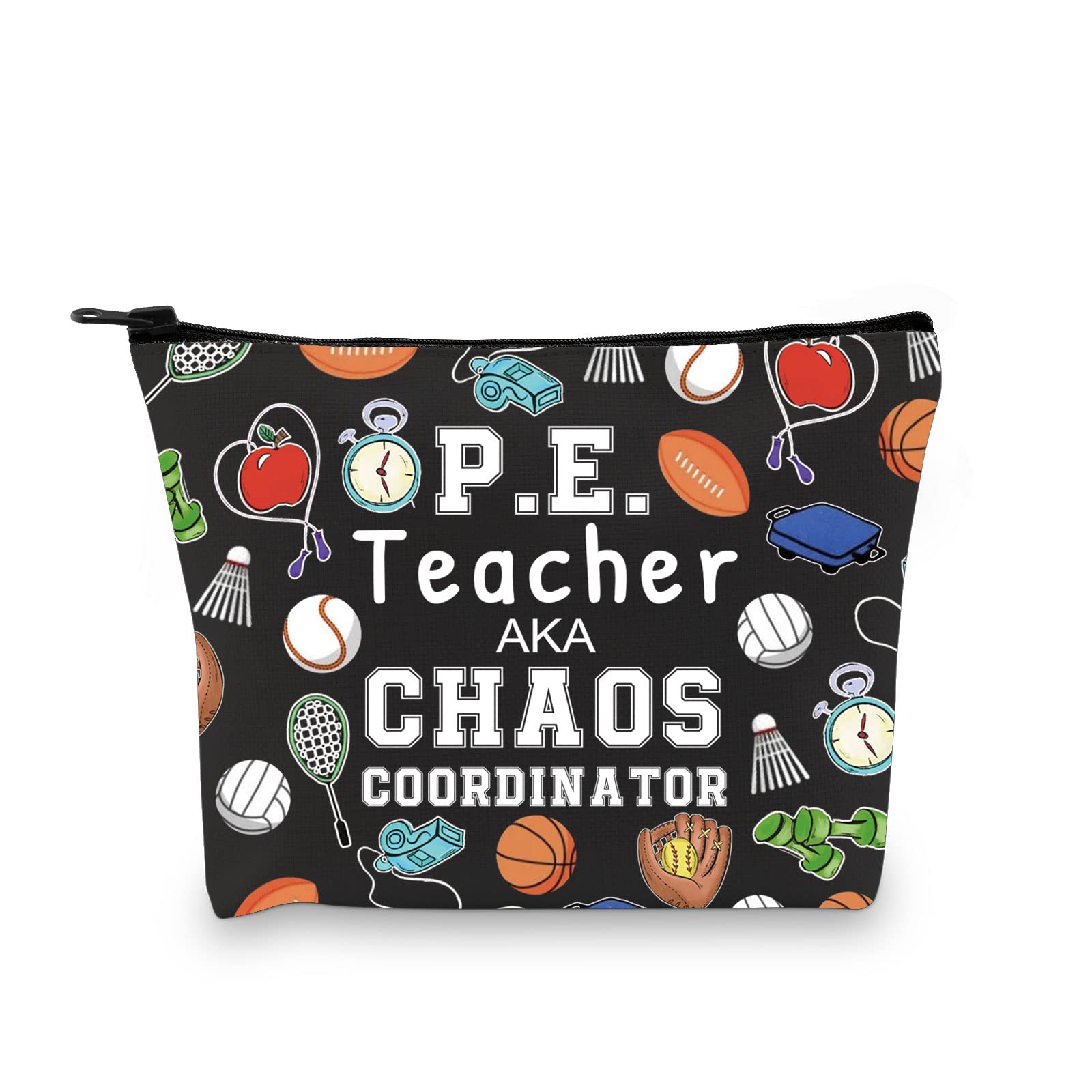 P.E. Teacher Chaos Coordinator Zipper Pouch Physical Education Teacher Gift Gym Teacher Gift Teacher Appreciation Gift