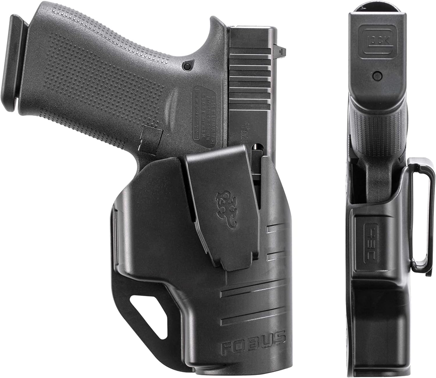 Glock 43, 43X, 48 with and Without Rails, Fobus 43C, Right Hand