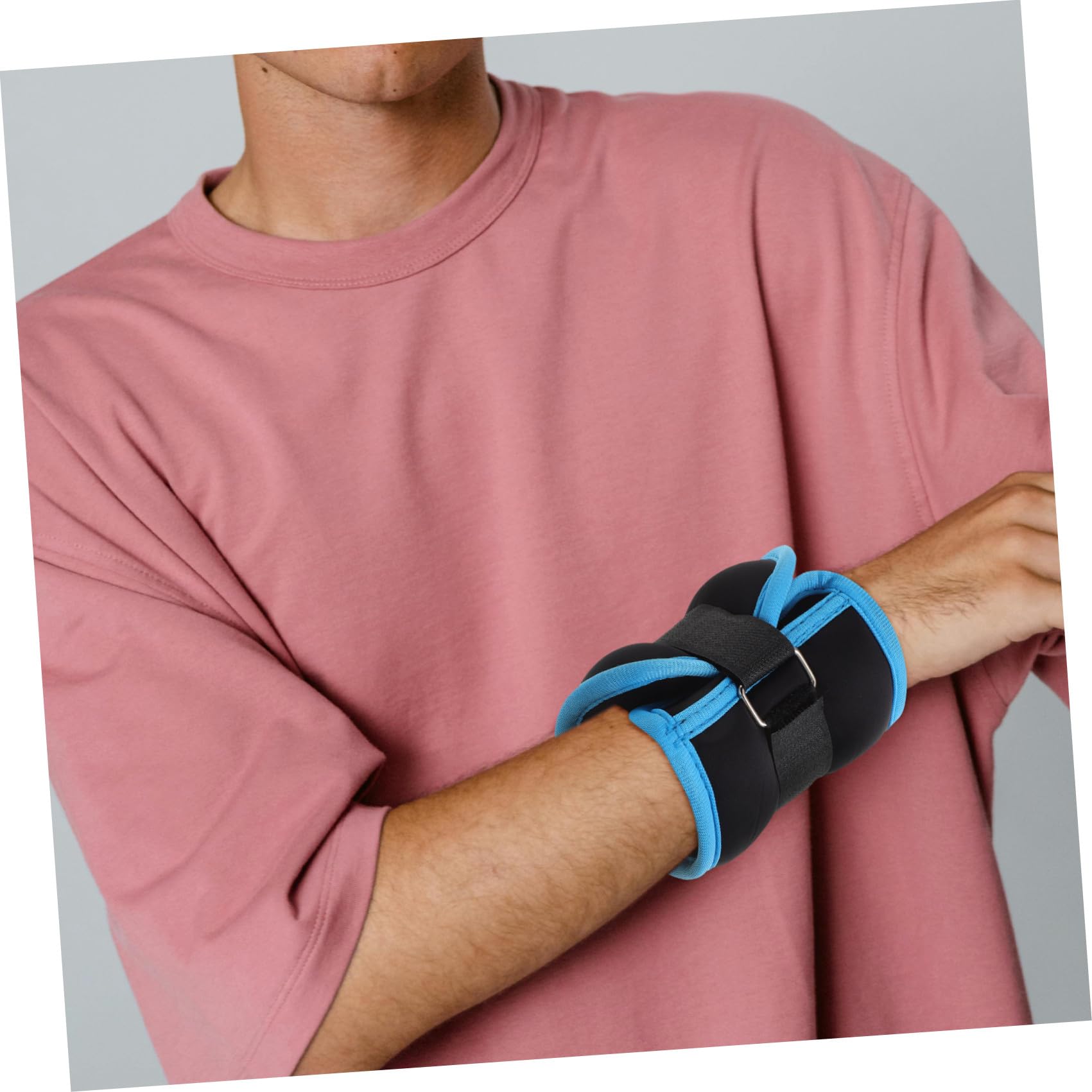 CALLARON 2 Piezas Pesas para Tobillos y Pesas Portátiles para Tobillos Ajustables 0,5kg de Neopreno y Arena de Hierro para Entrenamiento Físico, Caminar, Mujeres y Hombres