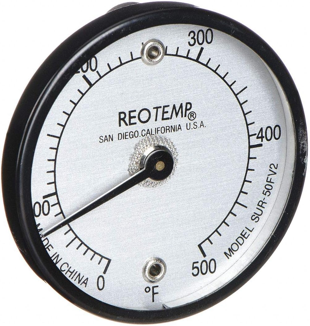 REOTEMP SUR50FV2 Bimetal Thermom,2 In Dial,0 to 500F