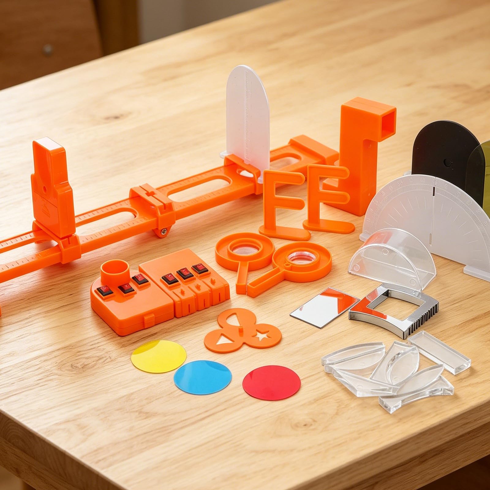 Set di Esperimenti di Ottica Fisica Materiale Abs Manuale di Istruzioni, Apprendimento Pratico e Selezione di Esperimenti Diversificati per Scuola e Casa per Studenti