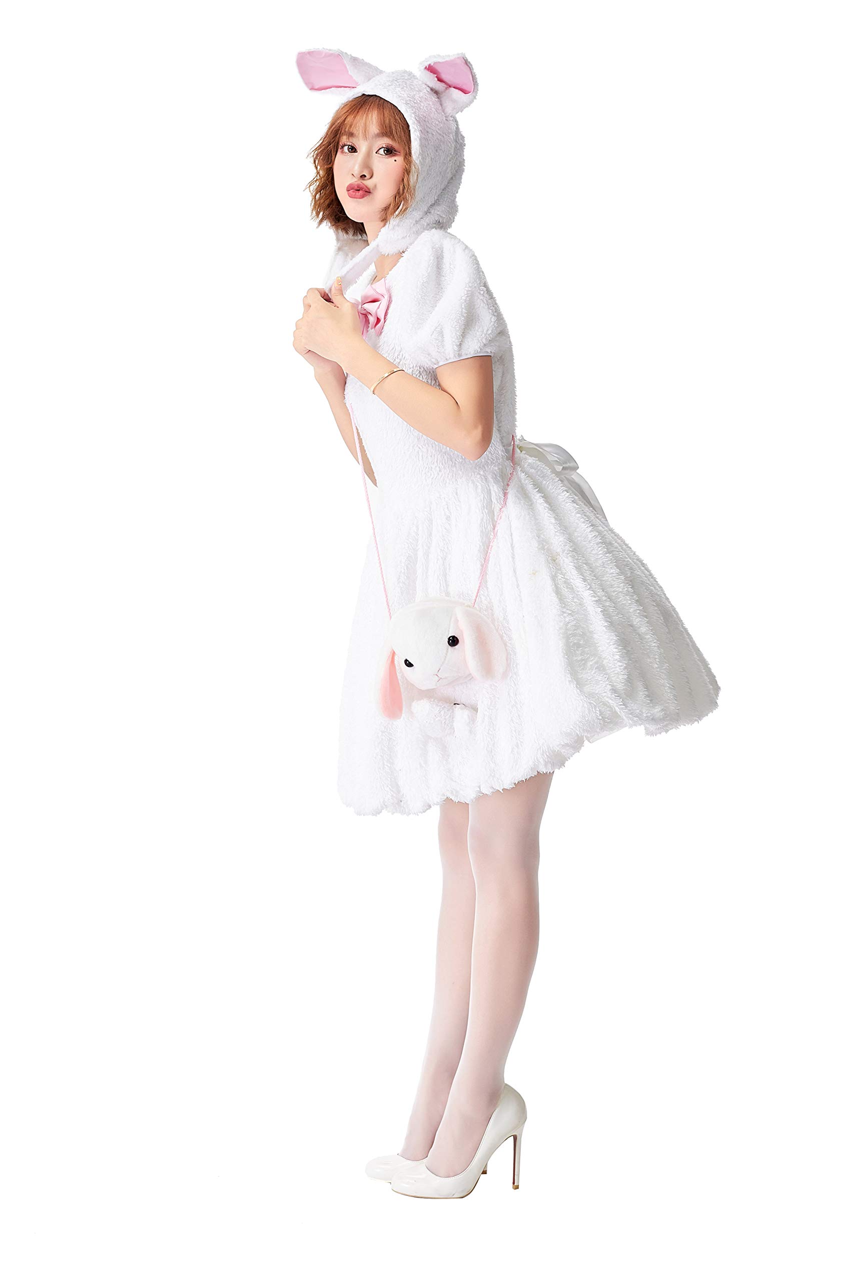 Amazon.co.jp: コスプレ うさぎ レディース 白 バニー かわいい 