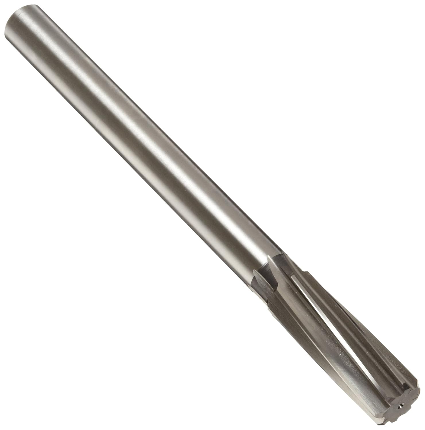 Union Butterfield 4535 High Speed Steel Chucking Reamer, Right Hand Spiral Flute, Straight Shank, Uncoated (Bright), 1-1/4"