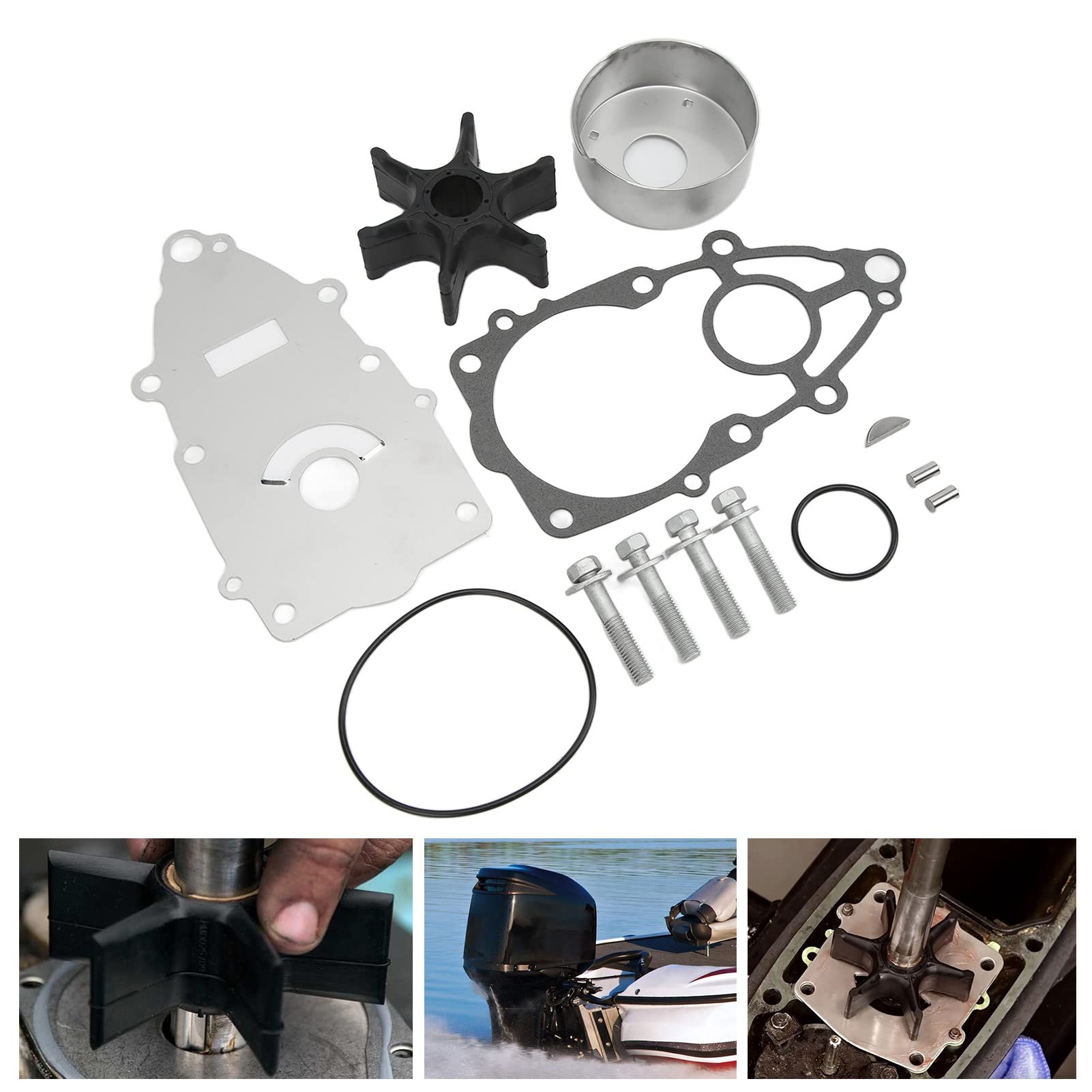 Reemplazo del kit de reparación del impulsor de la bomba de agua el motor VZ Motor externo Instalación fácil Materiales duraderos