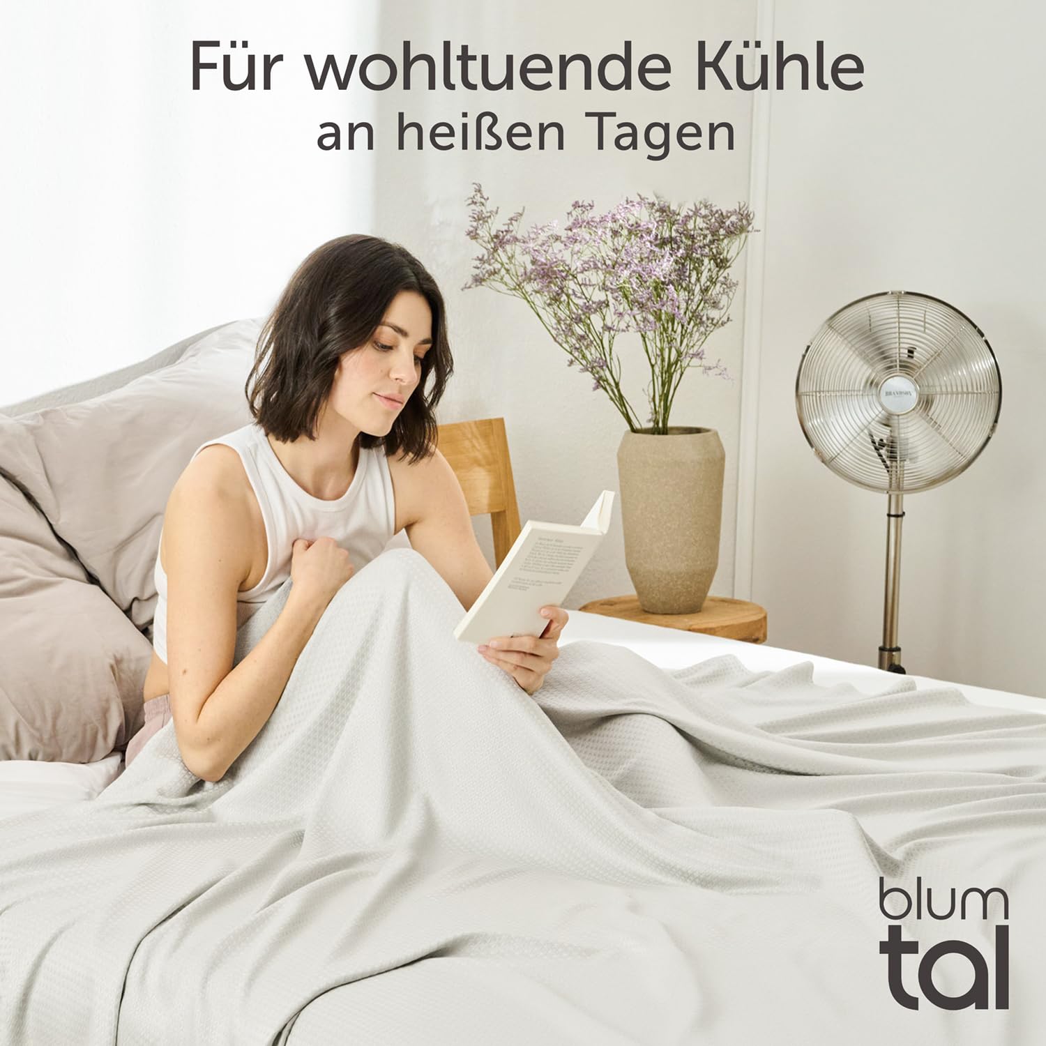 Blumtal Khldecke 150x200 cm - Sommerdecke Bambus Viskose - Oeko-TEX zert.  & khlende Decke als Sofadecke Sommer/Reisedecke - Khldecke Bett -  selbstkhlende Decke - Cooling Blanket - Grey/Grau : Amazon.de: Kche,  Haushalt & Wohnen