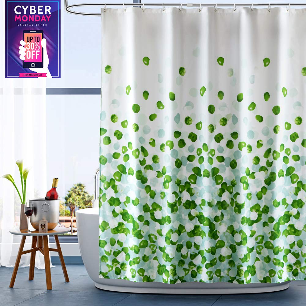 Green Fabric Shower Curtains Curtains & Drapes 2023