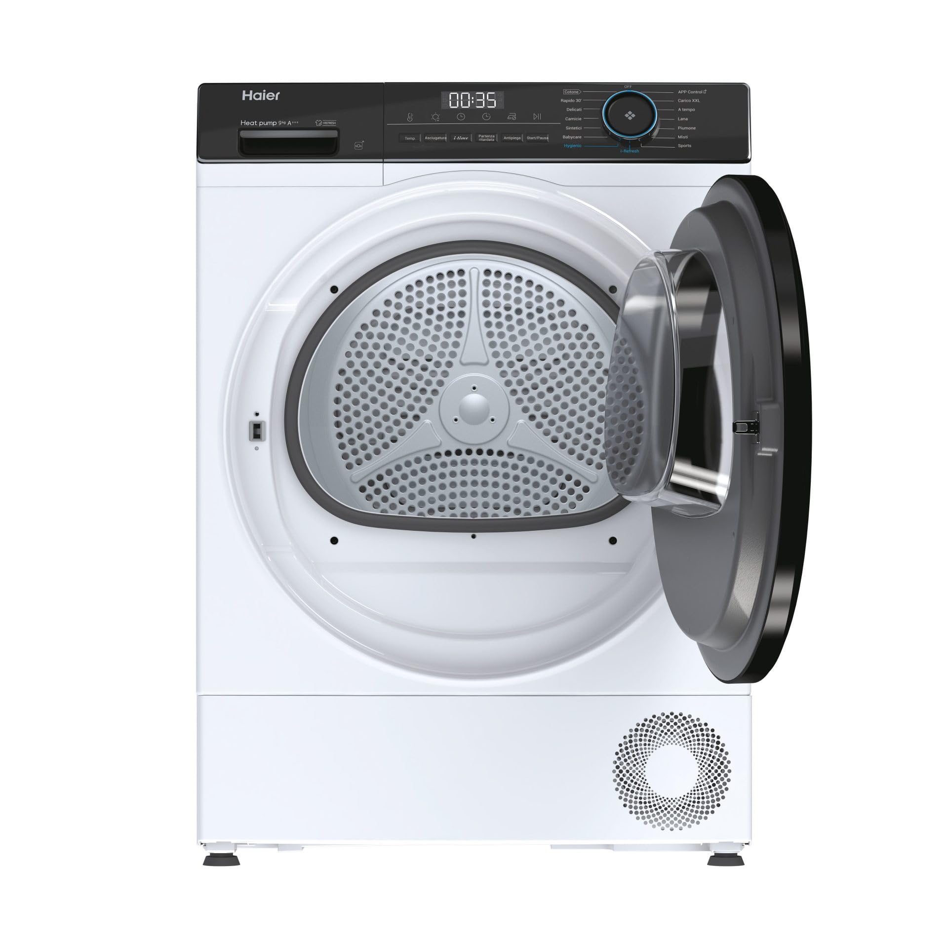 Haier HD90-A3939E - Asciugatrice con pompa di calore, 9 kg, Classe energetica A+++