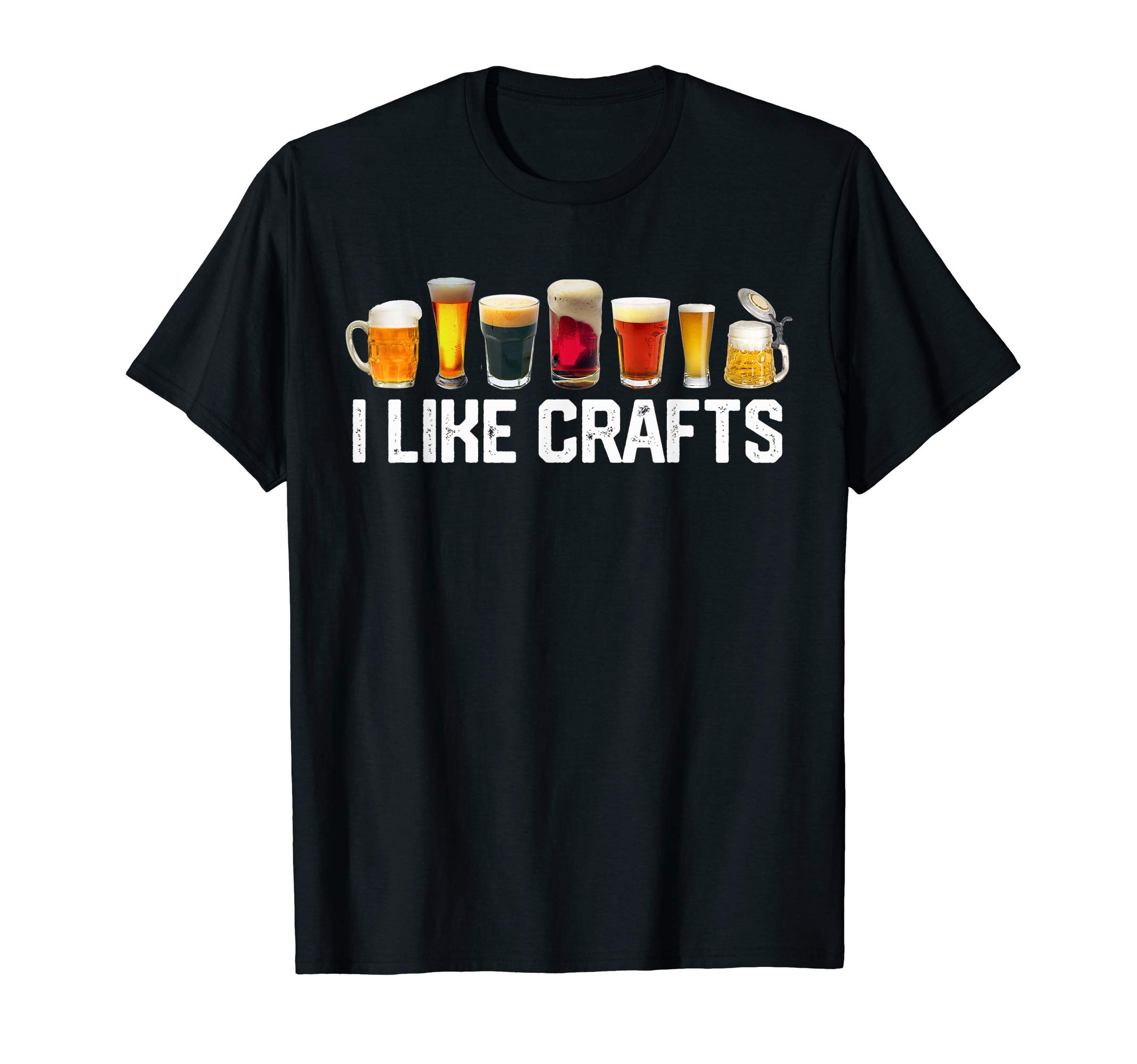dad joke shirtI LIKE CRAFTS Craft Beer Microbrew Hops Funny Gift Dad Men T-ShirtOEKO-TEX STANDARD 100