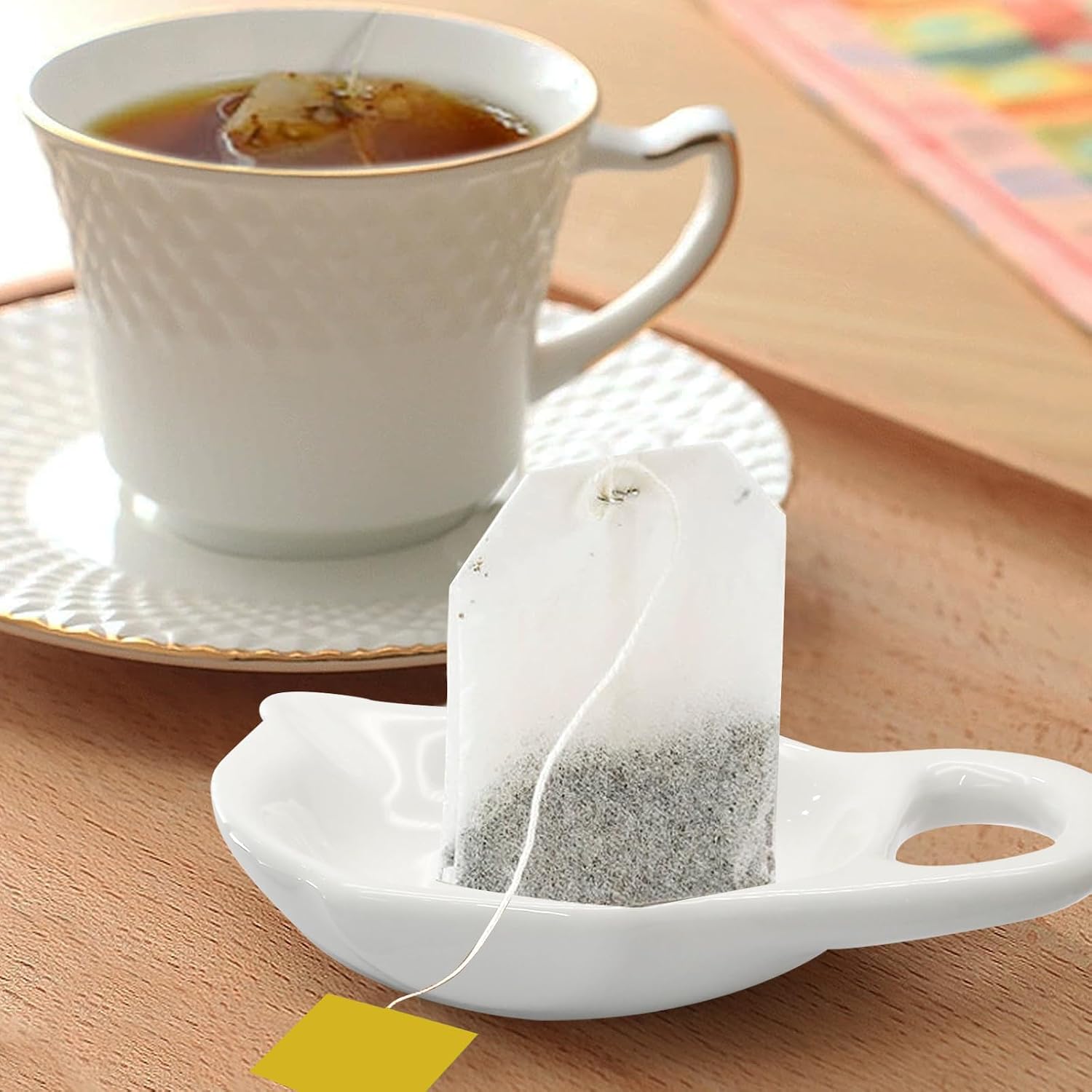 Teapot Shaped Tea Bag Holder, 12 Pack