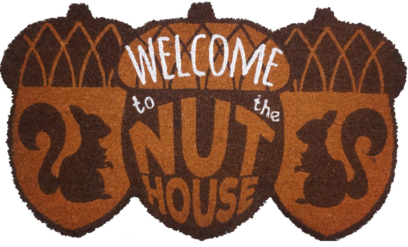 Briarwood LaneWelcome to The Nuthouse Humor Natural Fiber Coir Doormat 18" x 30"