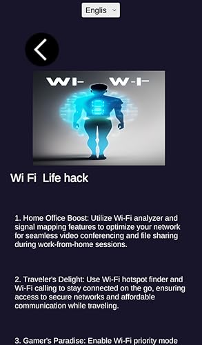 Wi-Fi 72-labguage selecionáve
