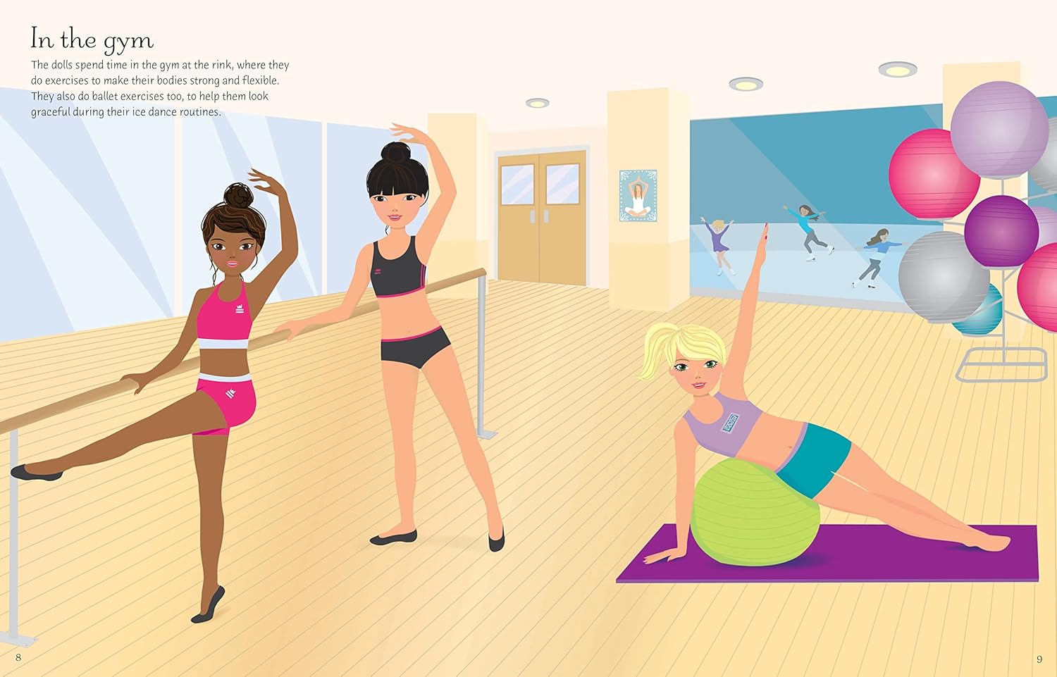 Sticker Dolly Dressing Ice Skaters: An Activity Book for Children (Ages 5-8) About Training, Competitions, and Ballet - Image 2