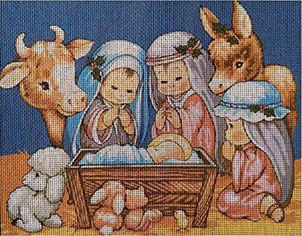 Broderie tapisserie lit bébé en fil de coton multicouche HD 5D