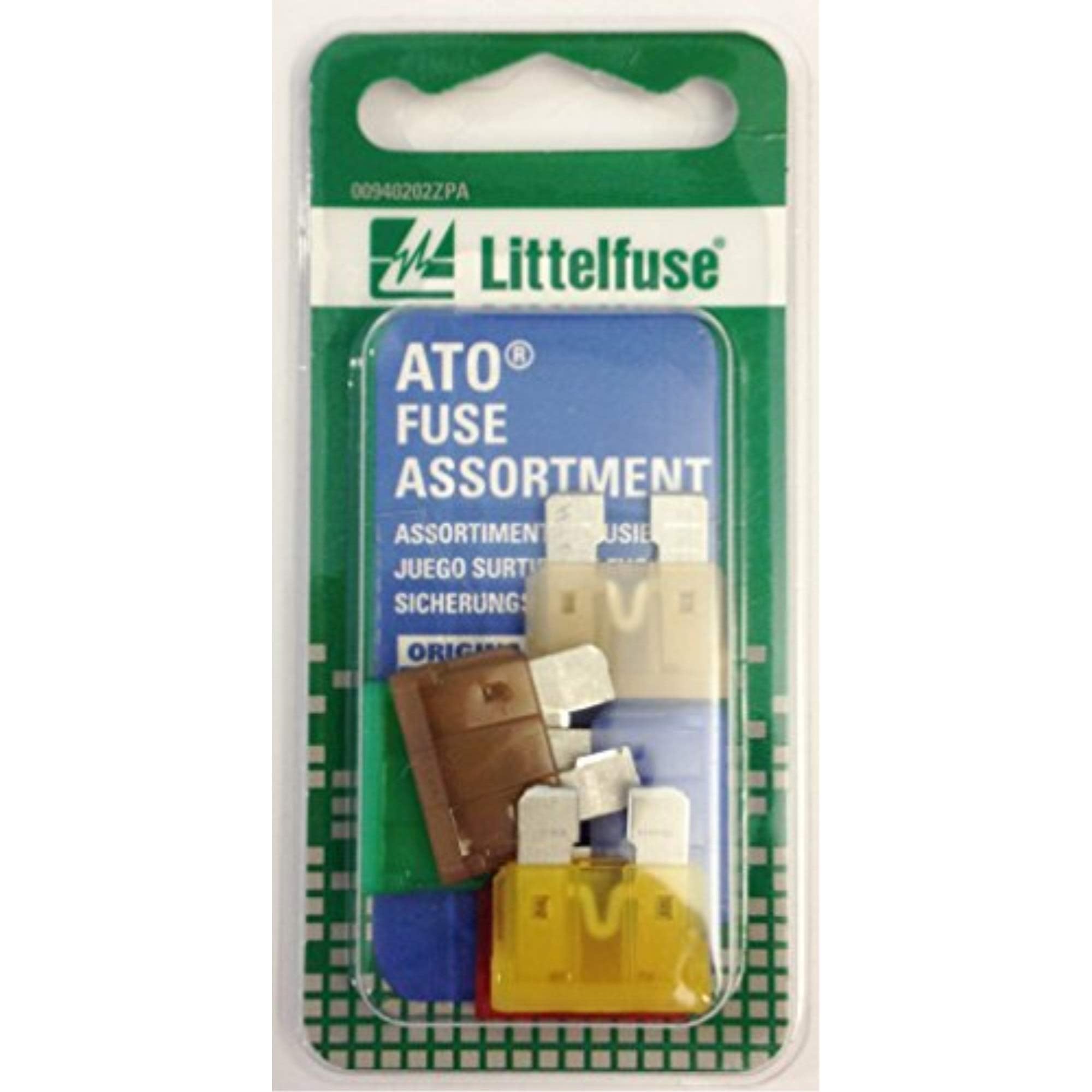 Littelfuse ATO Fuse Assortment - 5A, 10A, 15A, 20A, 25A, 30A Copper Through-Hole Mount Fuse