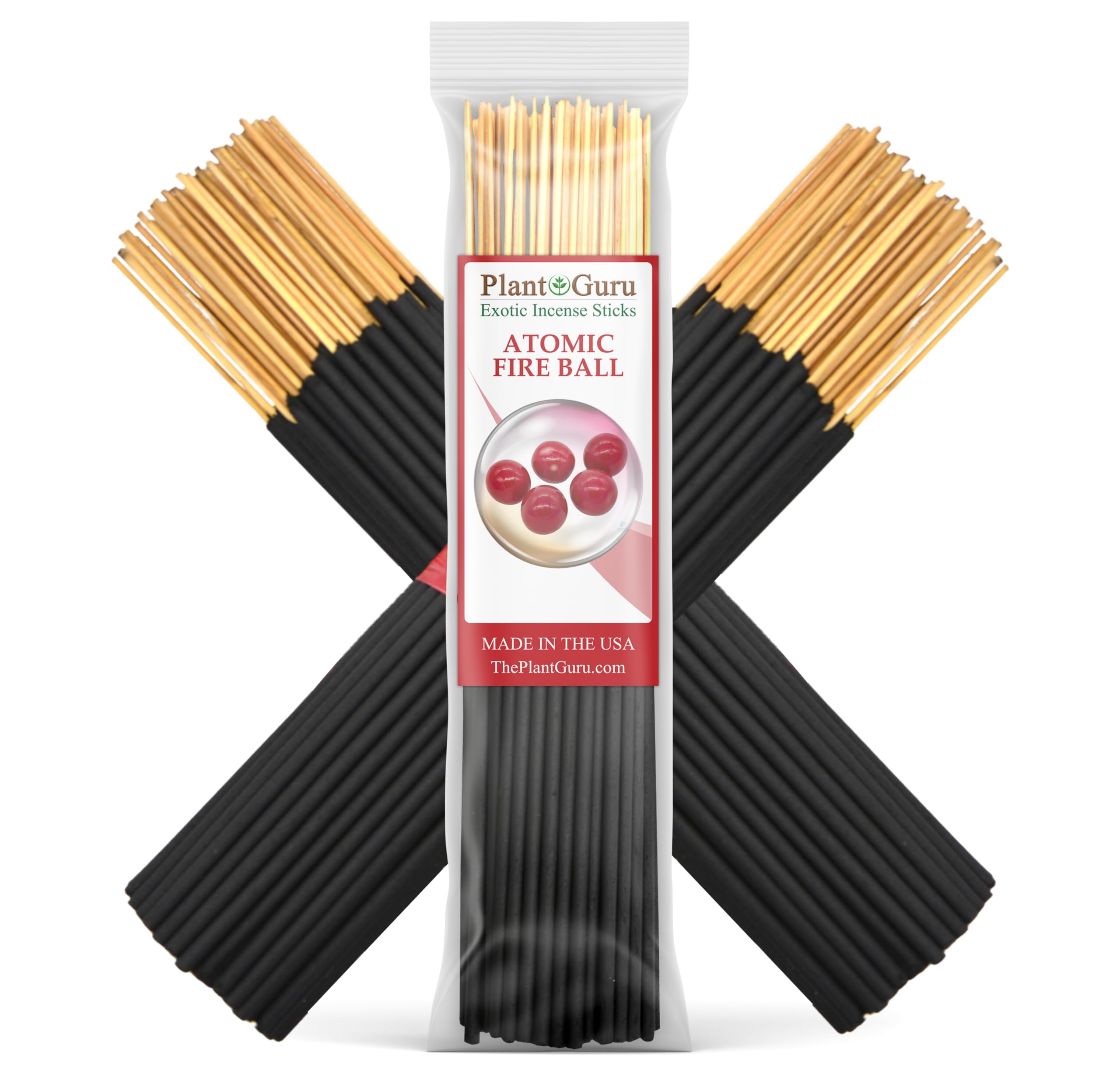 Atomic Fireball Exotic Incense Sticks 7 Inch - Bulk 1 Bundle 85 to 100 Sticks - Natural 7" Long Lasting Aroma That Burns for 30 to 45 Minutes.