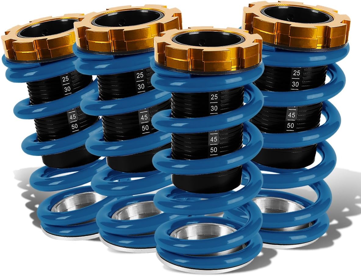 DNA MOTORING 4PCS Suspension Coilover Sleeves Spring Kit Compatible with 88-00 Civic / 93-97 Civic Del Sol / 88-91 CRX / 90-01 Integra, White, COIL-HC88-T33-WH