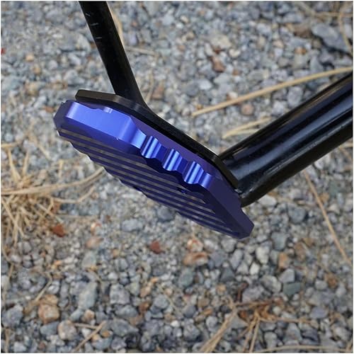 Miniatura 4 de CNC aluminio Motorcycle Side Stand Enlarge Plate Kickstand Extension for Yamaha R3 YZF R3 YZF-R3 MT03 MT-03 2014-2023 Keyring (Color  Black-MT03)