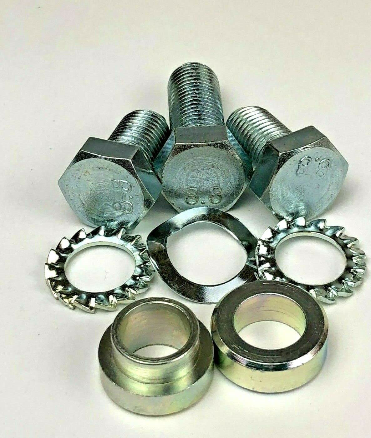 ACC Parts Seat Belt Bolt & Nut Kit - High Tensile (Grade 8.8) Fastener Set for Classic & Modern Cars & Trucks, Seatbelt Fixing, Replacement