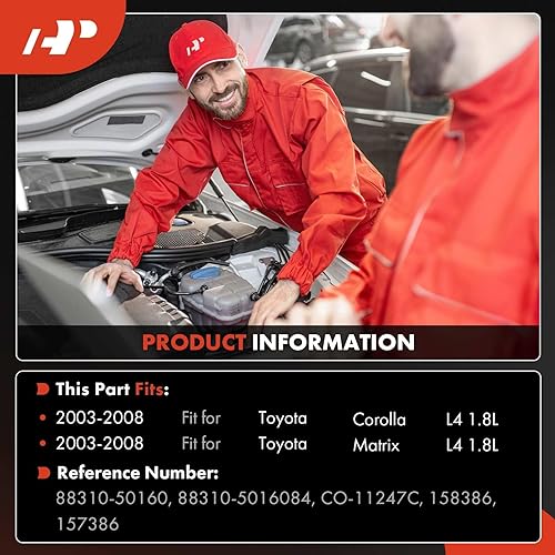 Miniatura 2 de A-Premium Compresor de A/C con embrague - Compatible con 158386 - Compatible con Toyota Corolla 1.8L 2003-2008, Matrix 1.8L 2003-2008