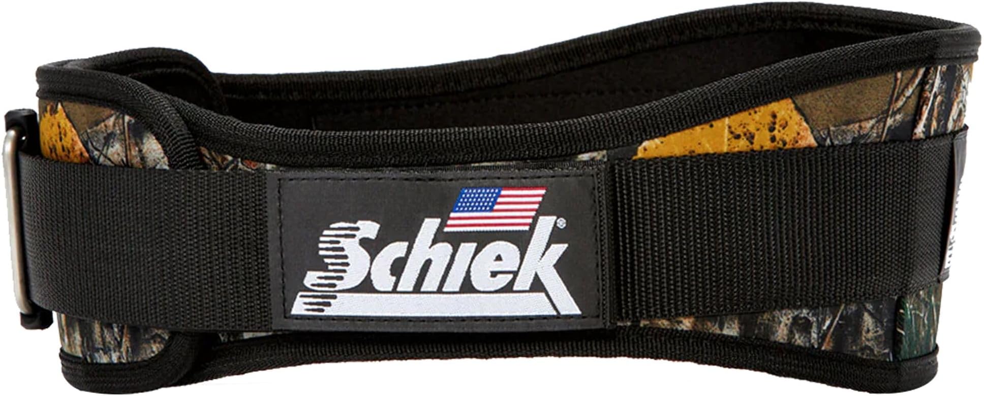Schiek Sports Model 2004 Nylon 4 3/4" Weight Lifting Belt - Camo