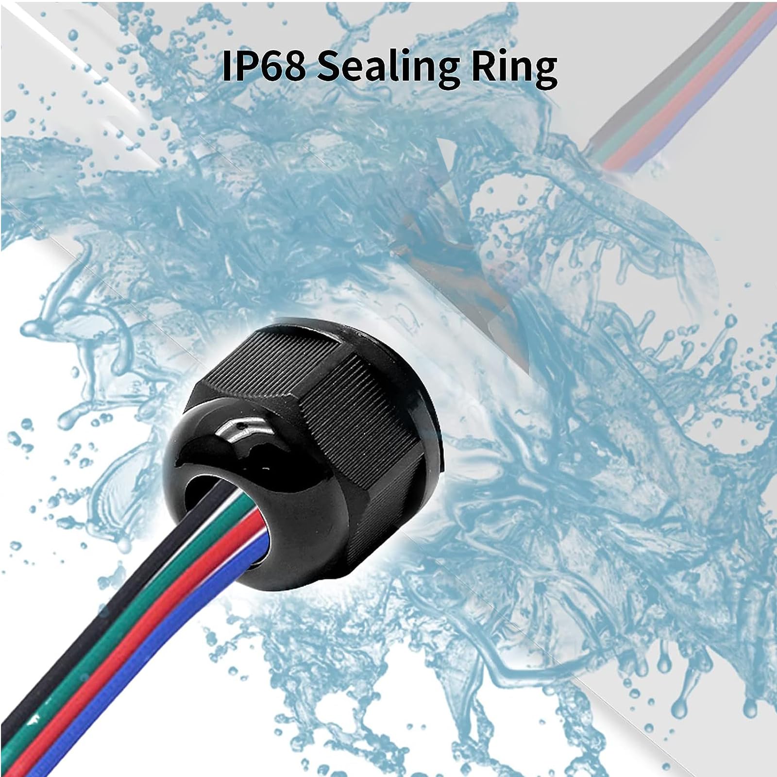 Nylon Cable Glands - 20 Pack, Black -4