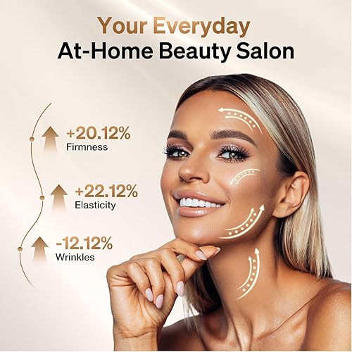 Miniatura 4 de Herramienta de masajeador facial para cara y cuello, herramienta de masajeador facial 7 en 1 con 4 modos, dispositivo de belleza masaje facial para