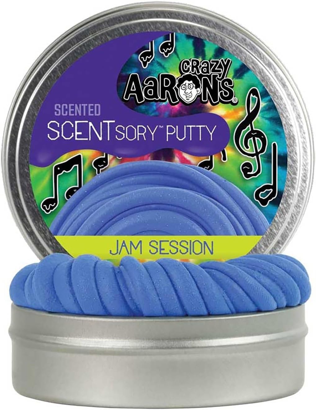 Crazy Aaron's Thinking Putty SCENTsory Berry Blast - 2.75" Tin - Jam Session, Berry Scented Putty - Soft Texture, Never Dries Out