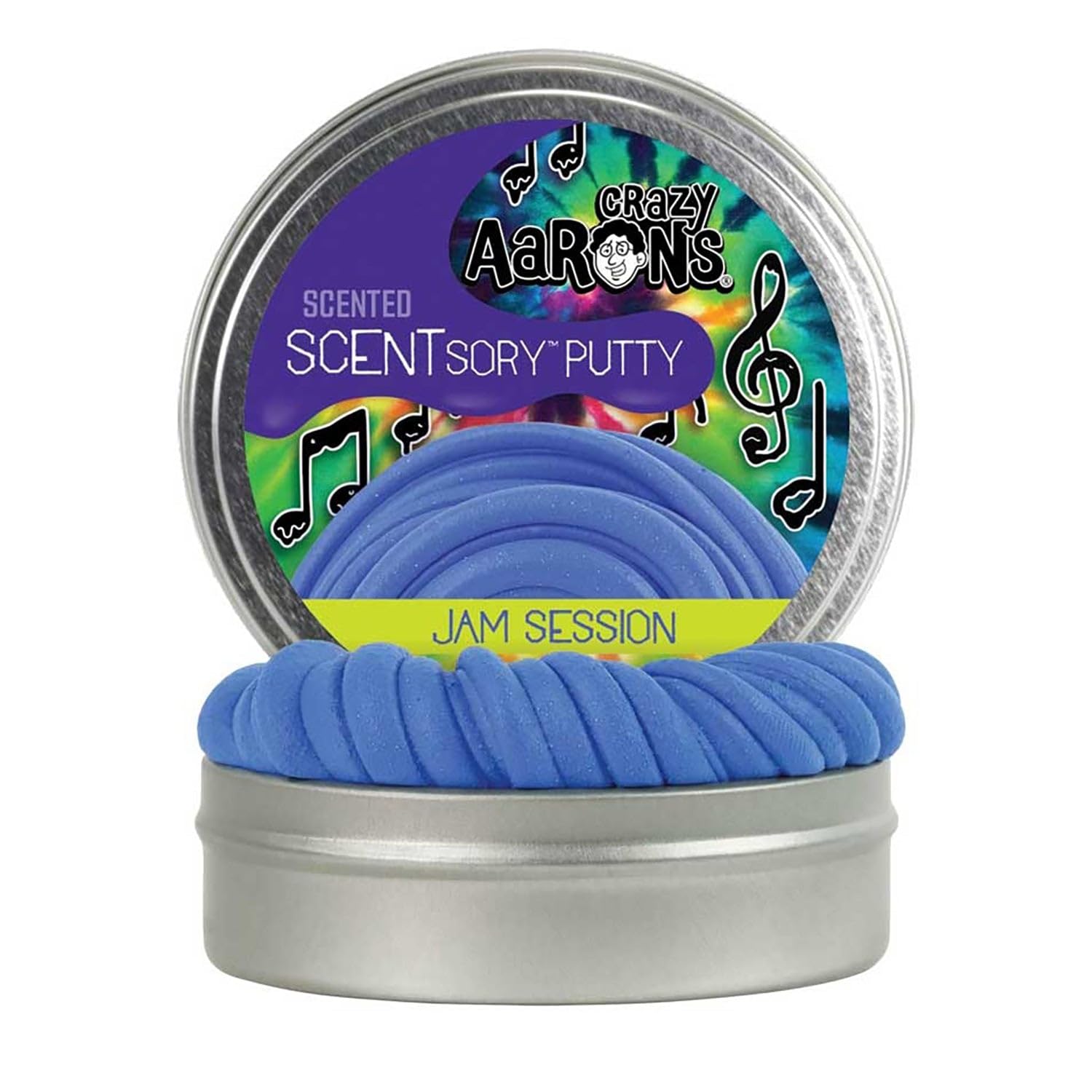 Crazy Aaron's Thinking Putty SCENTsory Berry Blast - 2.75" Tin - Jam Session, Berry Scented Putty - Soft Texture, Never Dries Out
