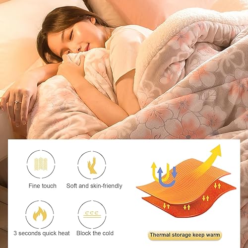 Miniatura 3 de Colacolcha, edredón, edredón de cachemira, edredón grueso y cálido de cachemira, edredón de fibra hueca para el hogar, dormitorio, doble, King,