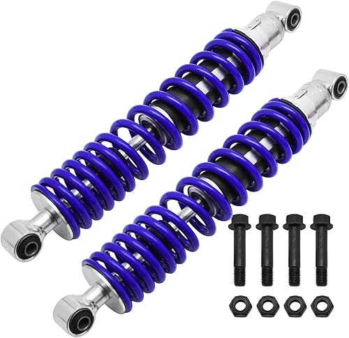 Miniatura 32 de M MATI Amortiguador delantero con tuerca autoblocante para Yamaha Banshee 350 YFZ350 1987-2006, MPN # 3GG-23350-20-36 3GG-23350-20-P0 Blanco