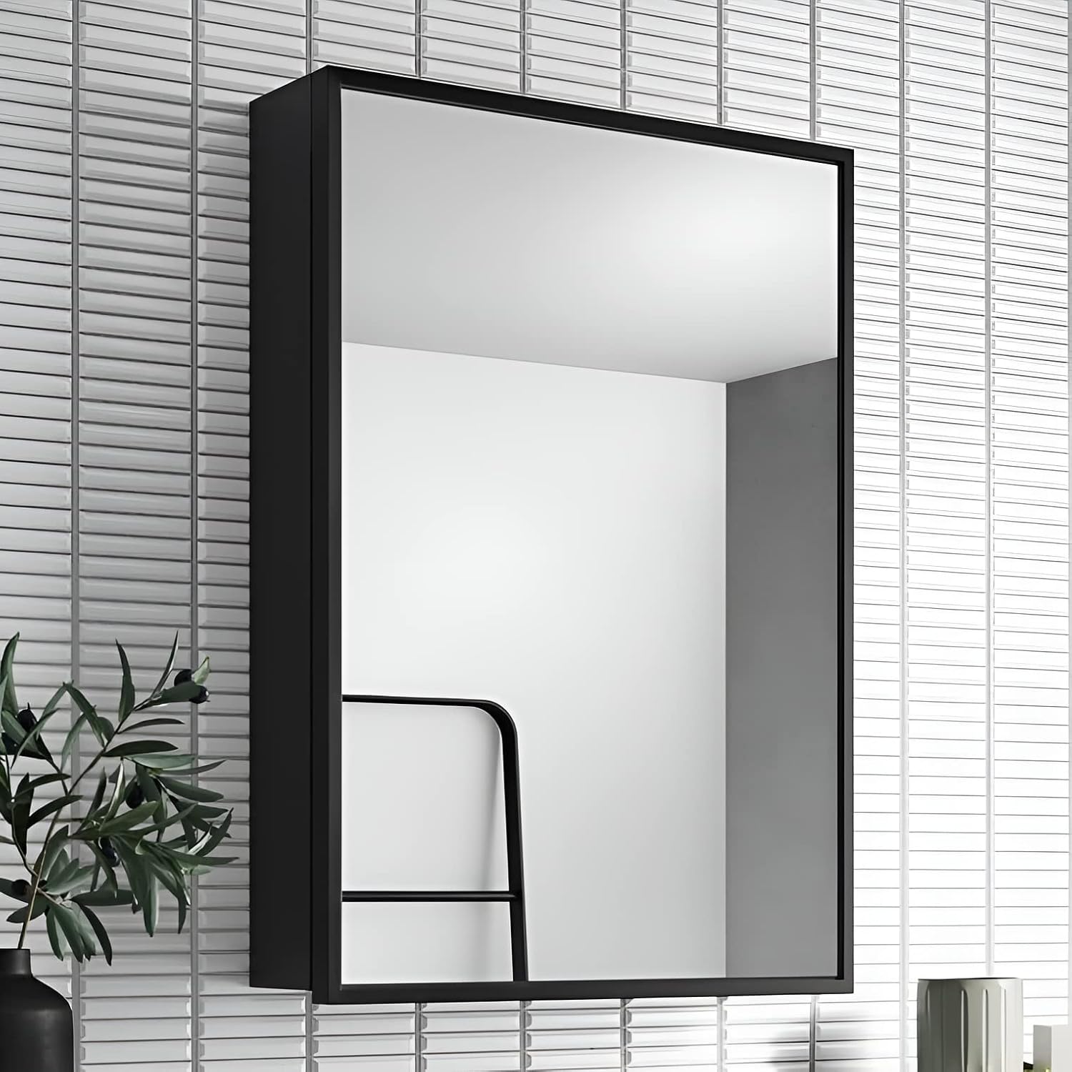 Plantex Bathroom Mirror Cabinet/Heavy-Duty Steel Bathroom Storage Organizer/Shelf/Bathroom ...