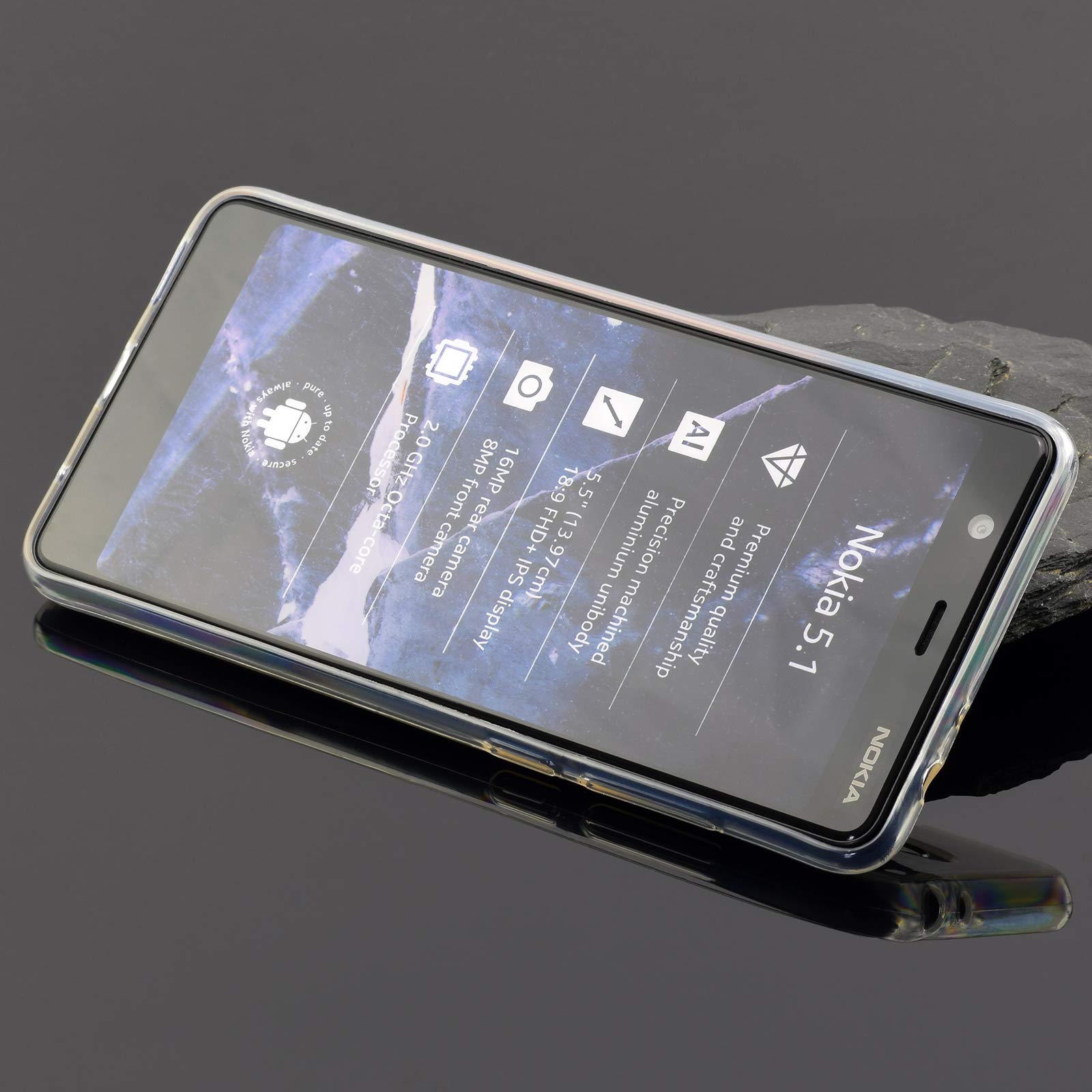 Custodia Originale Nokia 5.1 – Cover Trasparente Sottile E Antiscivolo (CC-109) - 2