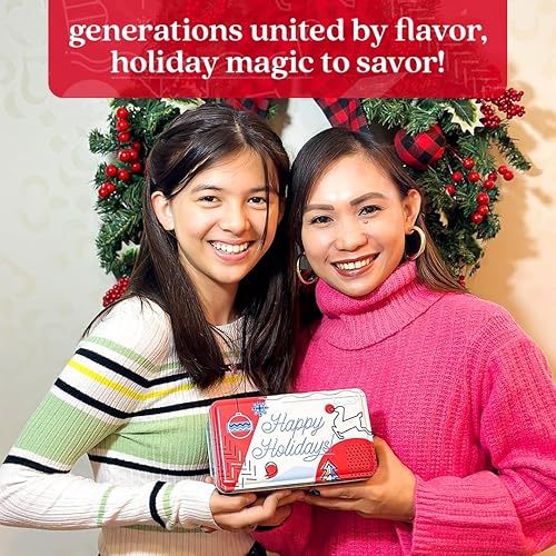 Miniatura 11 de David's Cookies Winter Wonderland Pecan Meltaways Tin - Paquete de galletas gourmet de Navidad para la familia y los amigos - Deliciosas y suaves