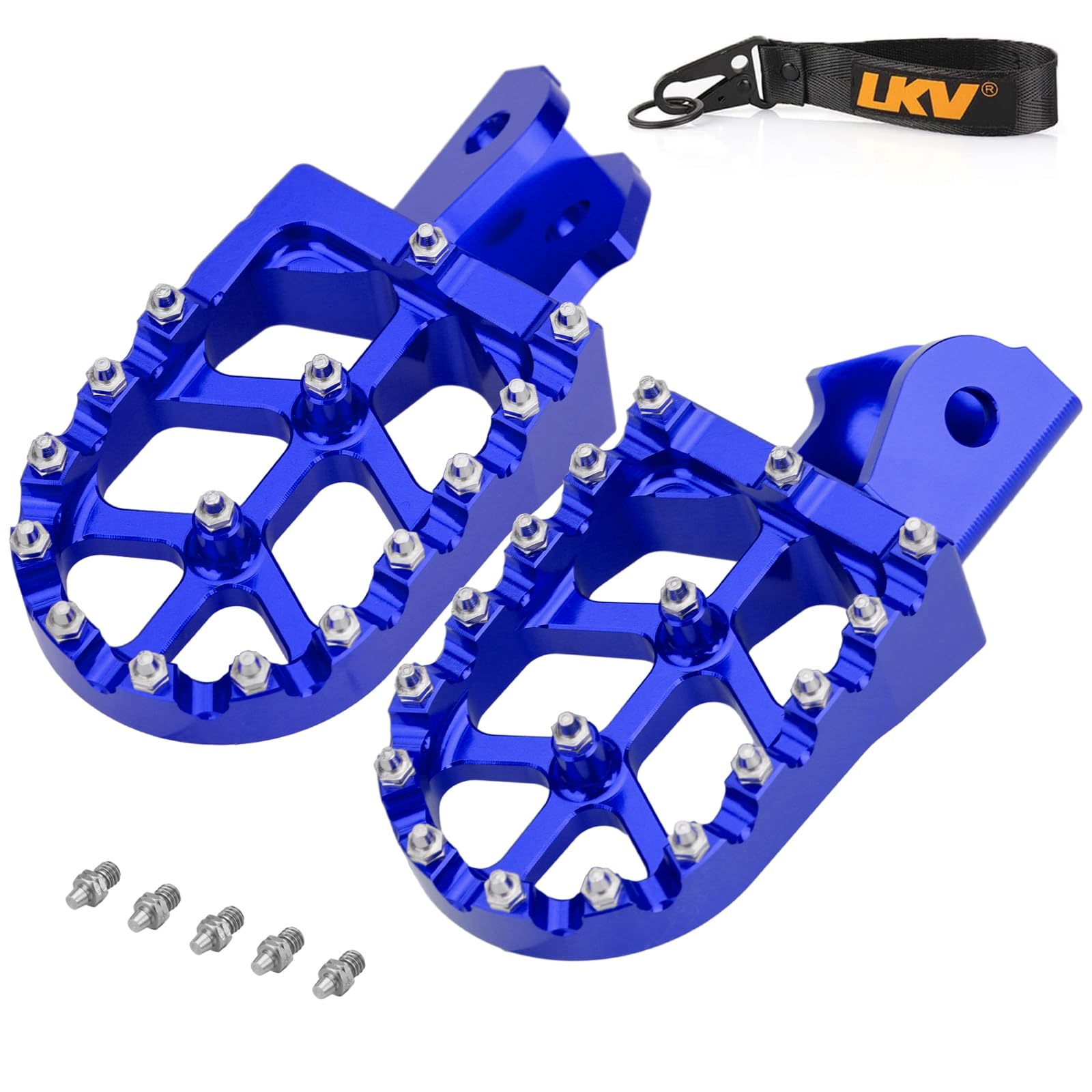 Colored Aluminum Foot Pegs For Surron Ultra Bee – Anti-Slip Nail Pedals, Purple Spikes