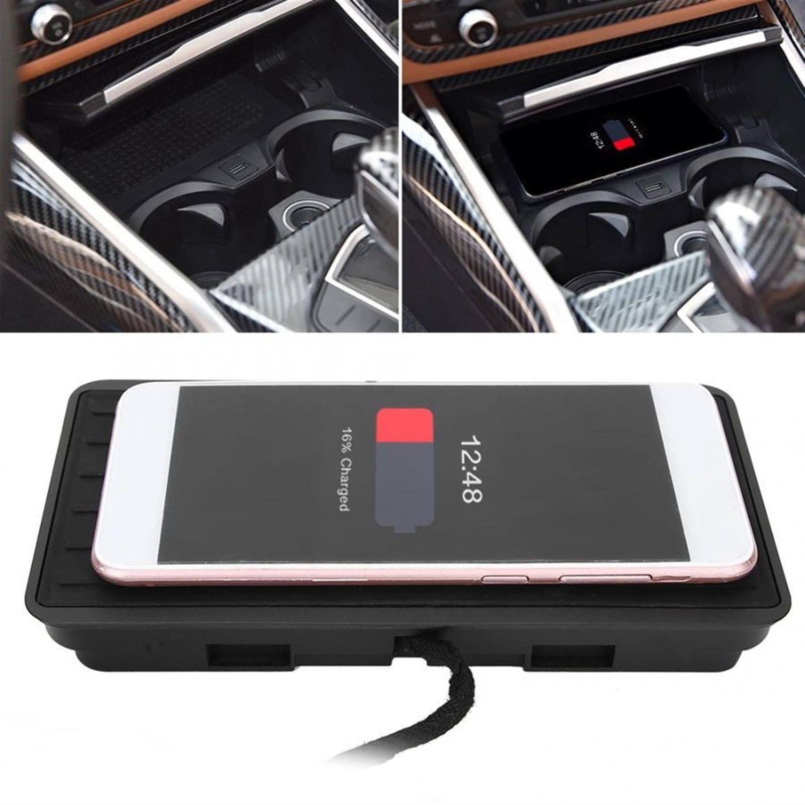 Auto-Ladegerät, 15 W, kabelloses Ladegerät, Telefonhalter, schnelles Aufladen, passend for, 3er-Serie G20 2020+, Zubehör for Autoladegeräte