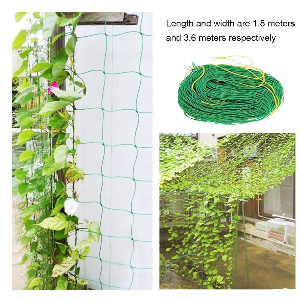 Filet De Support Plantes Grimpantes 1,5x31m Vert - Treillis Jardin Pour Concombres Tomates Fleurs