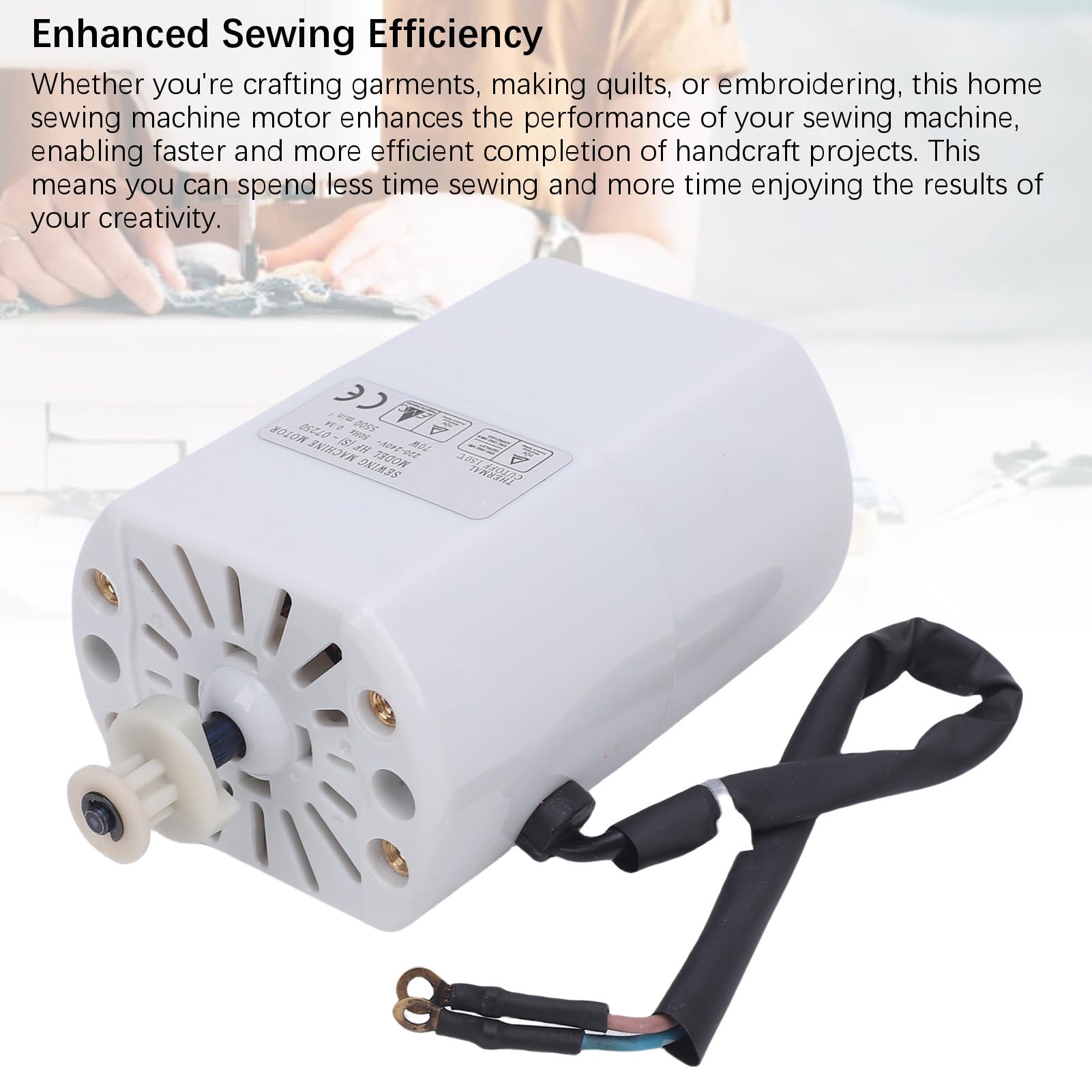 Motore per Macchina da Cucire Elettrica da 70 W 5500 Giri/min - Potente Motore per Macchina da Cucire Domestica Compatibile con Diverse Marche di Macchine da