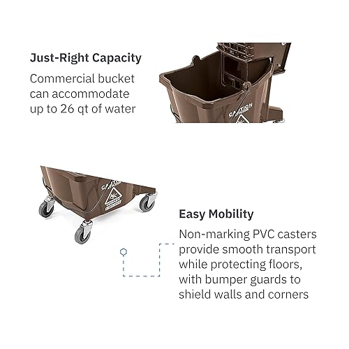 Miniatura 10 de Carlisle Commercial - Cubeta para limpiador con escurridor de presión lateral