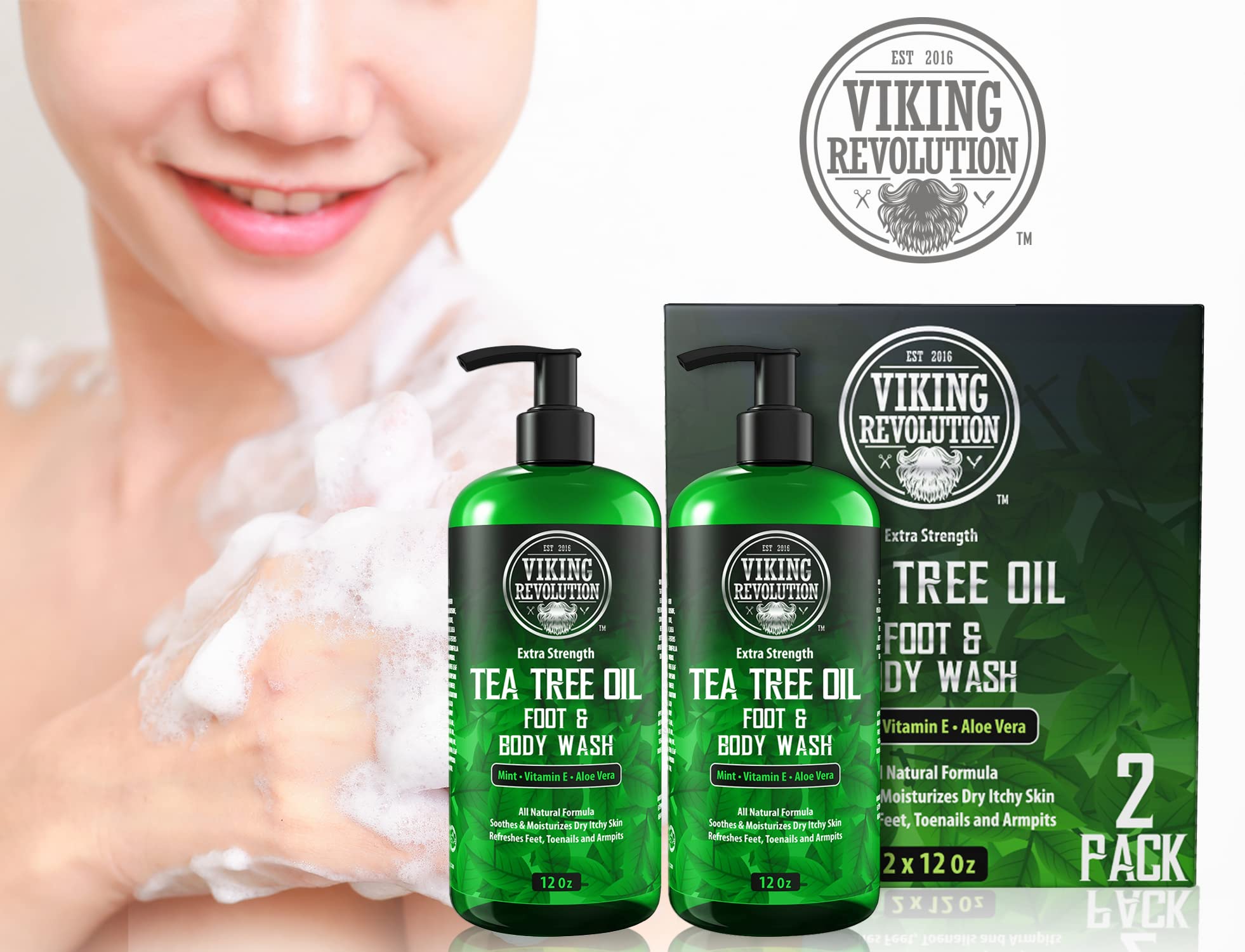 Buy Tea Tree Oil Body Wash Soap for Men Helps Athlete's Foot, Toenail